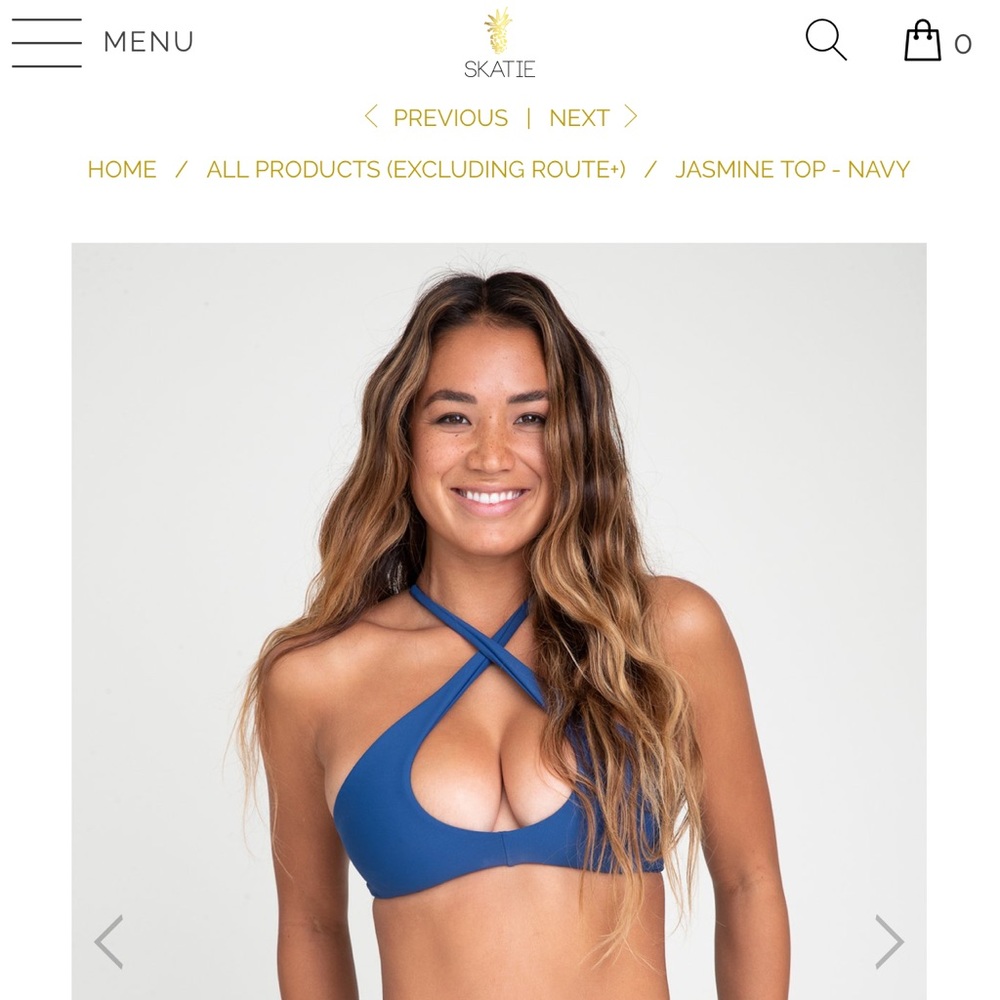 Skatie Jasmine top in Navy